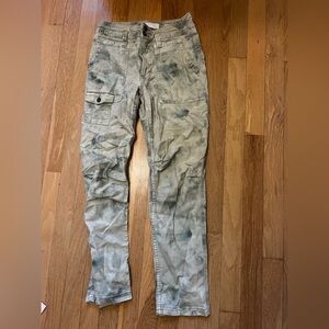Anthropologie Green Cargo Pants